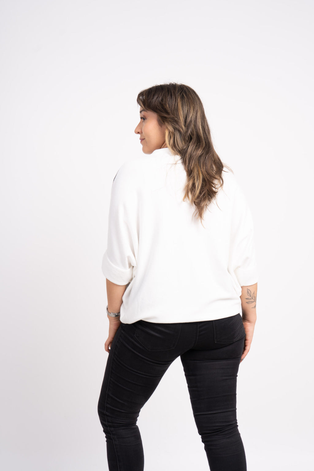 Sweater Flor - Crudo