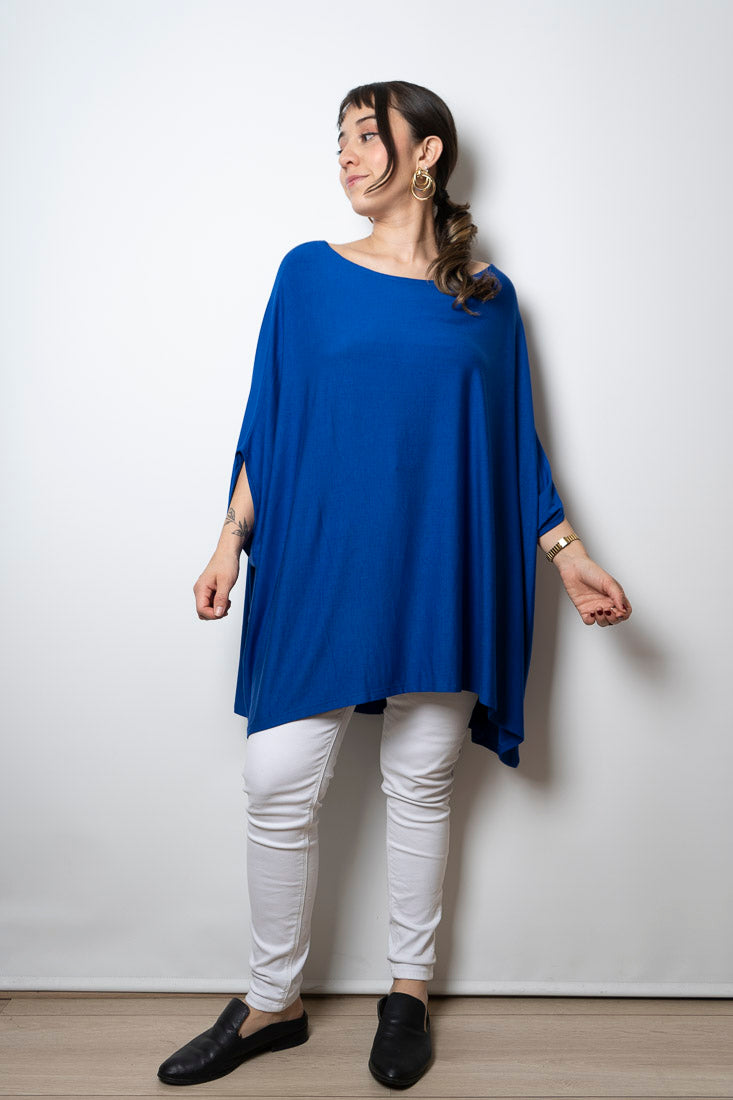 Polera Monica - Azul - manga corta