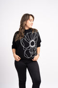 Sweater Flor - Negro