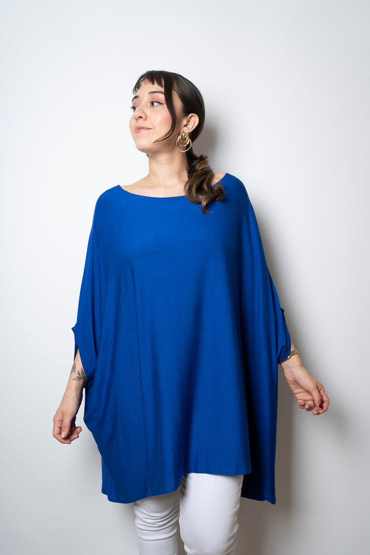 Polera Monica - Azul - manga corta