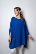 Polera Monica - Azul - manga corta