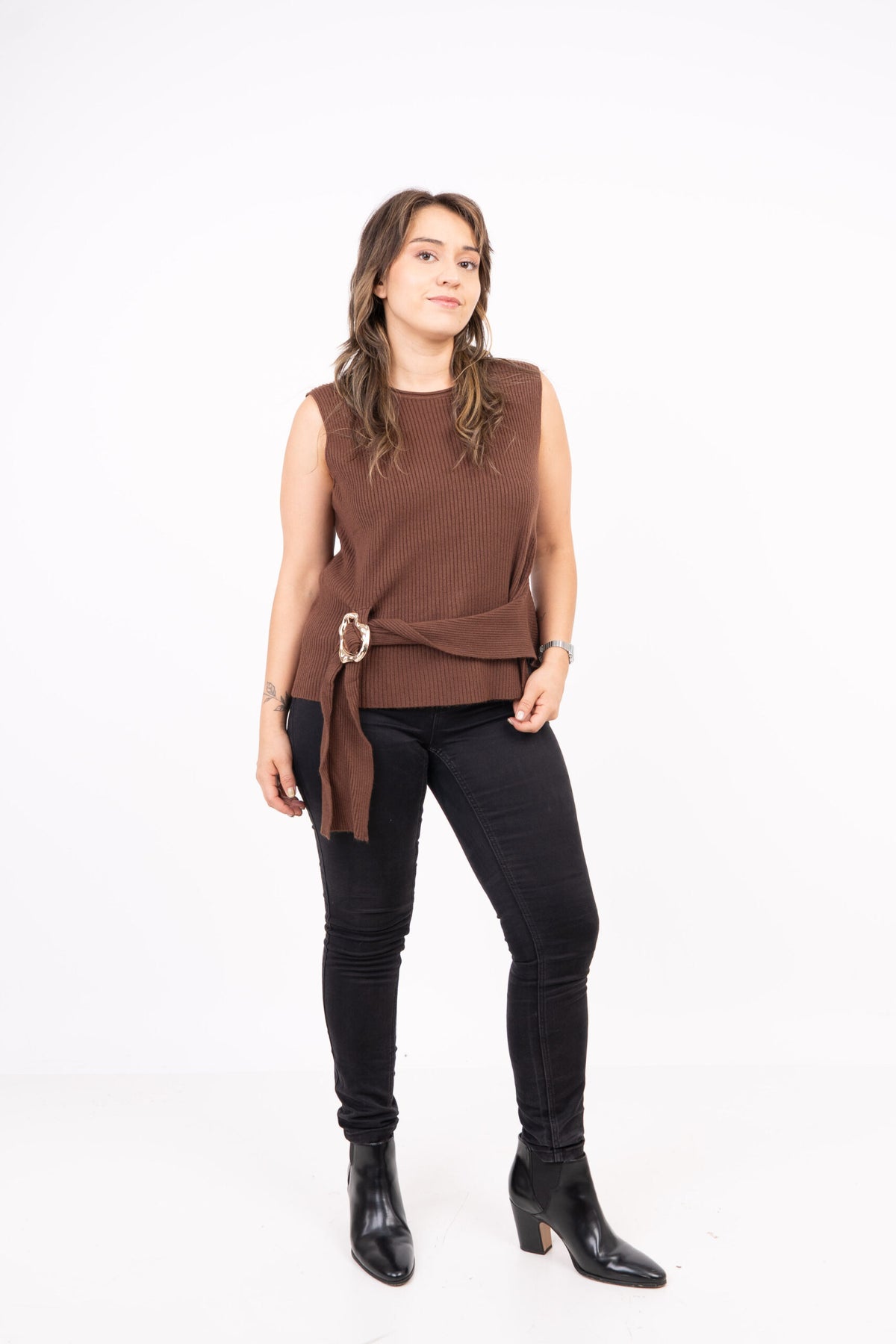 Sweater sin mangas - Olivia -  Cafe