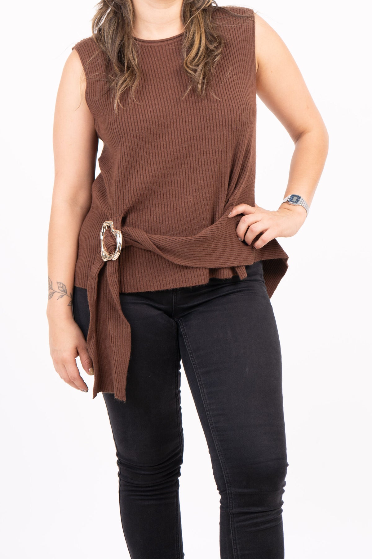 Sweater sin mangas - Olivia -  Cafe