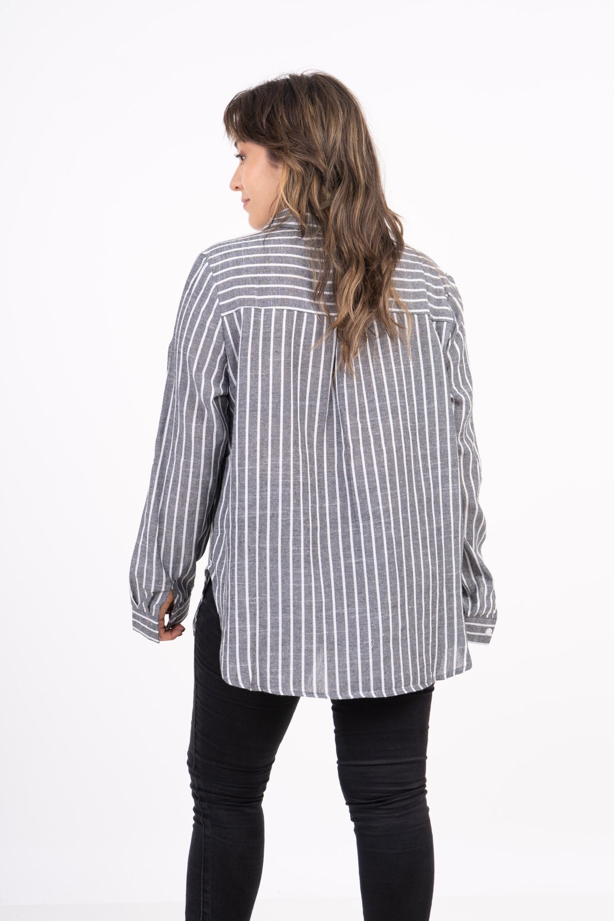 Blusa Rayada - Gris