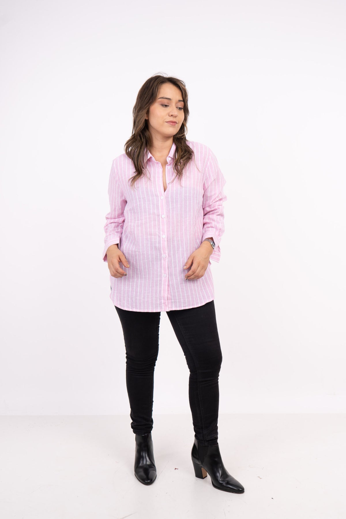 Blusa Rayada - Rosada