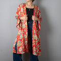 Kimono flores - Naranja