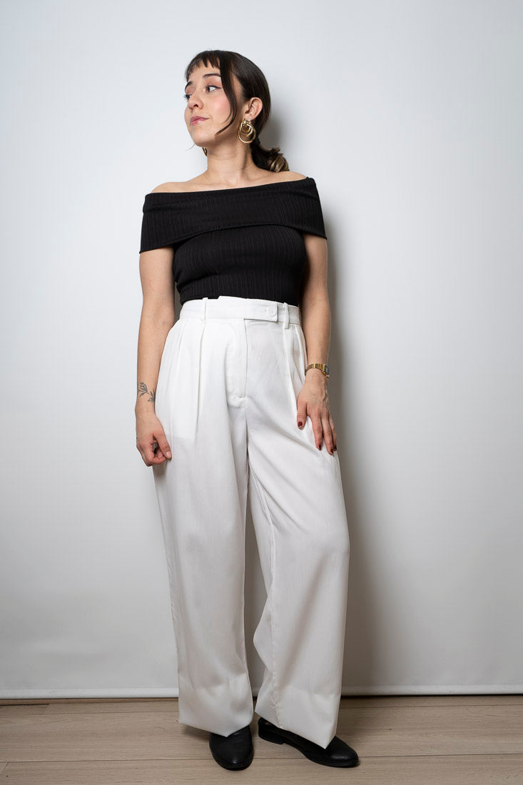 Pantalon sastrero - Blanco