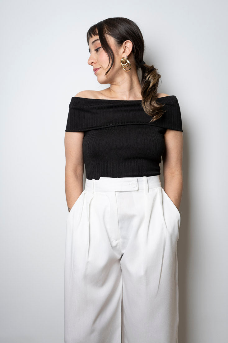 Pantalon sastrero - Blanco