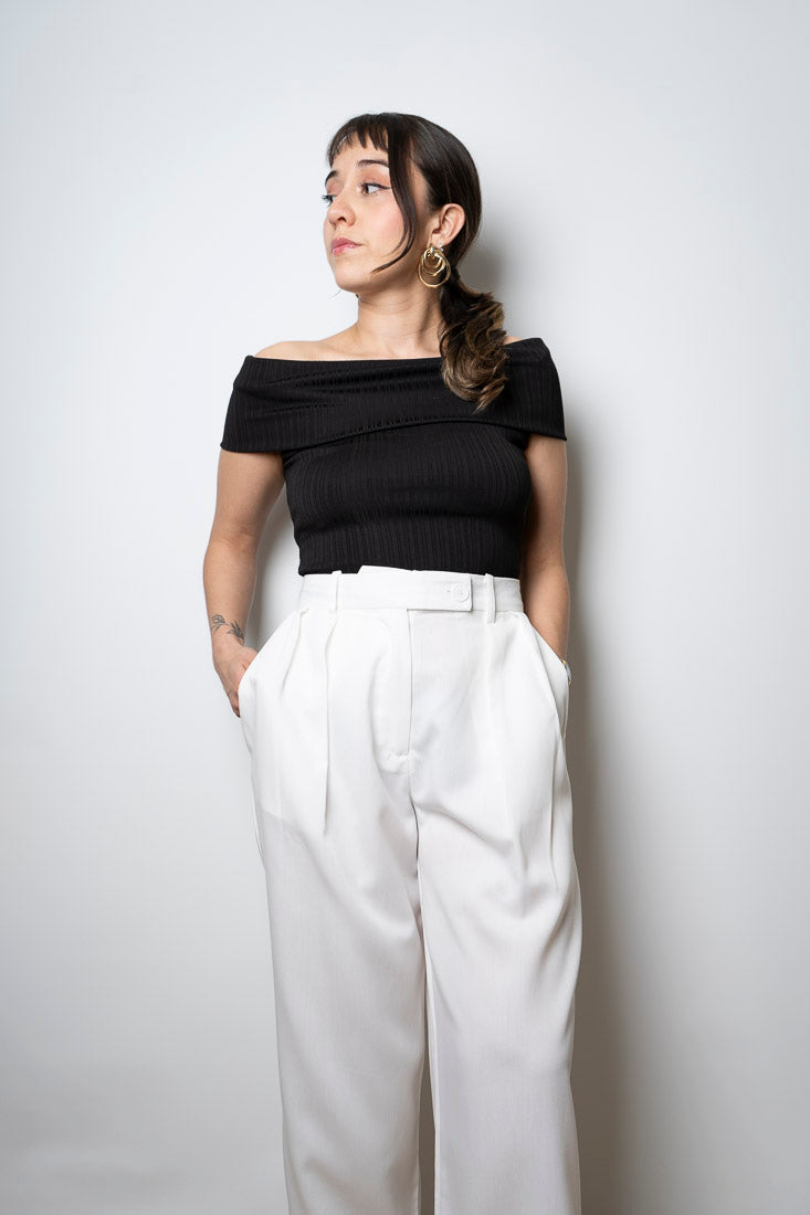 Pantalon sastrero - Blanco
