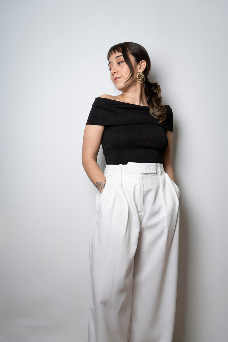 Pantalon sastrero - Blanco