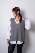 Sweater sin mangas Mika - Gris