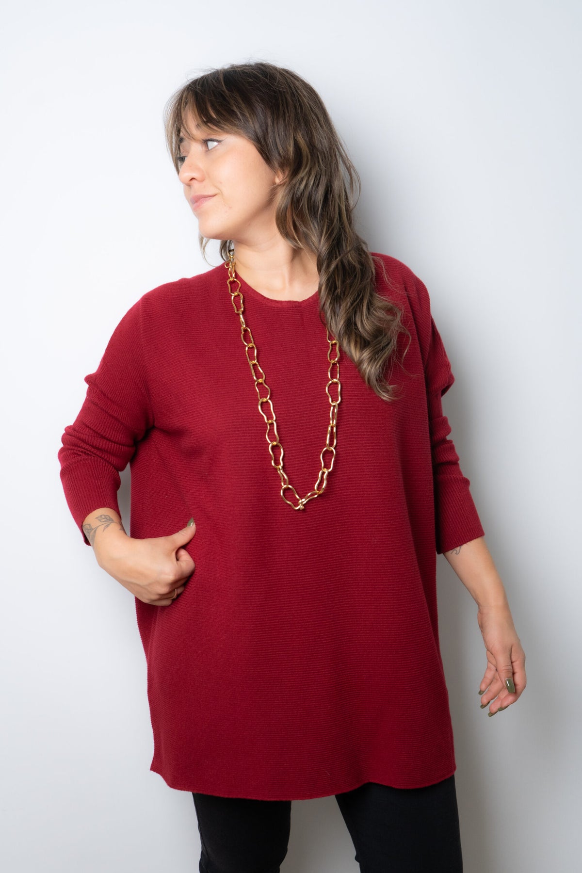 Sweater Mila -  Burdeo