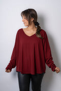 Polera algodón - Milan - Burdeo