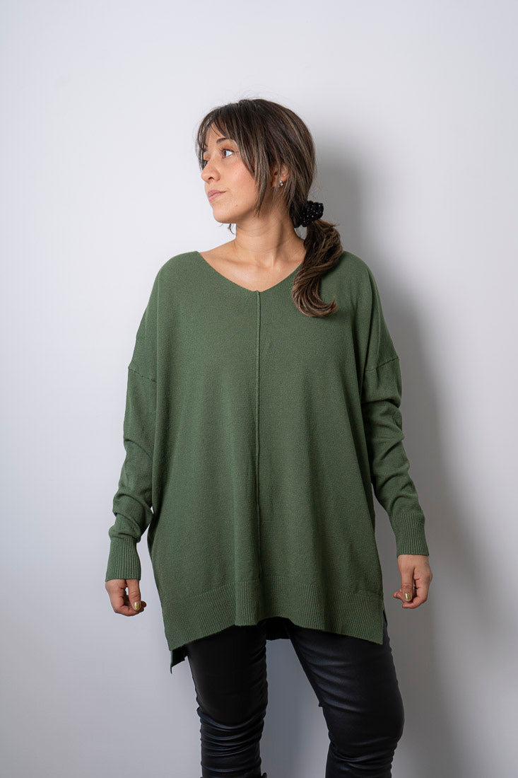 Sweater Laica - Verde oliva