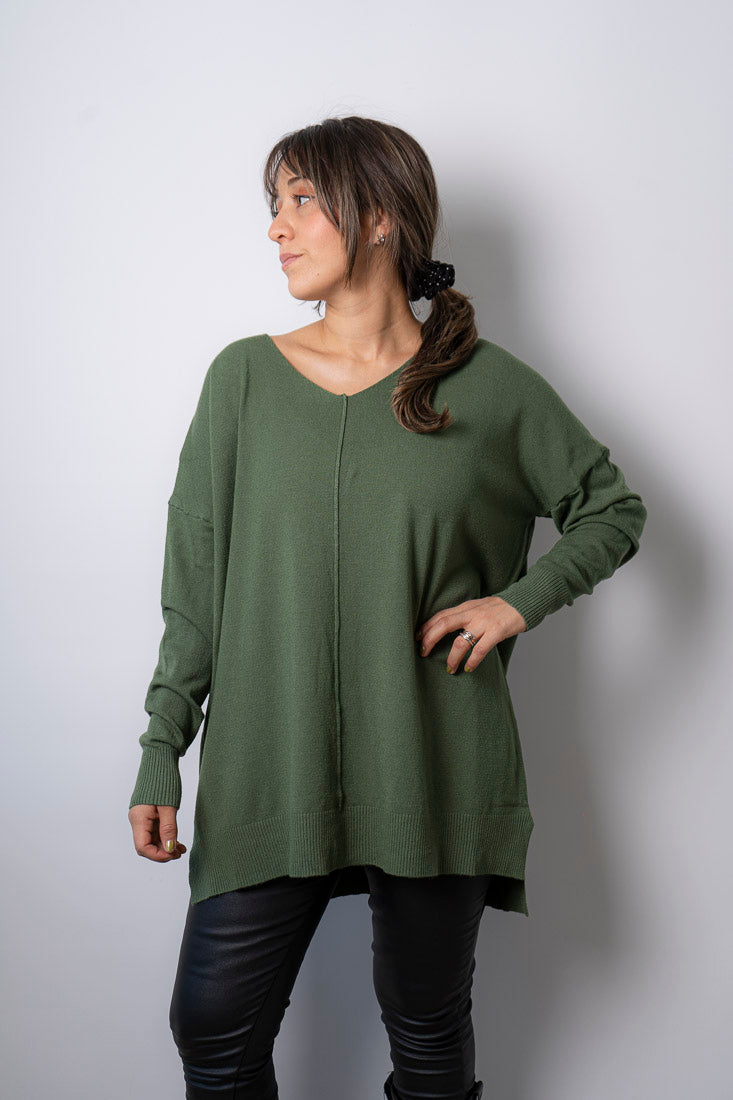 Sweater Laica - Verde oliva