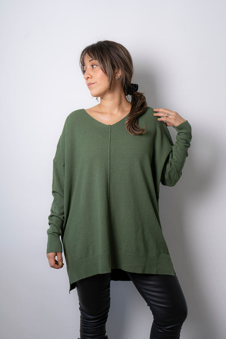 Sweater Laica - Verde oliva