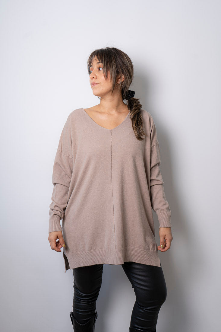 Sweater Laica - Beige claro