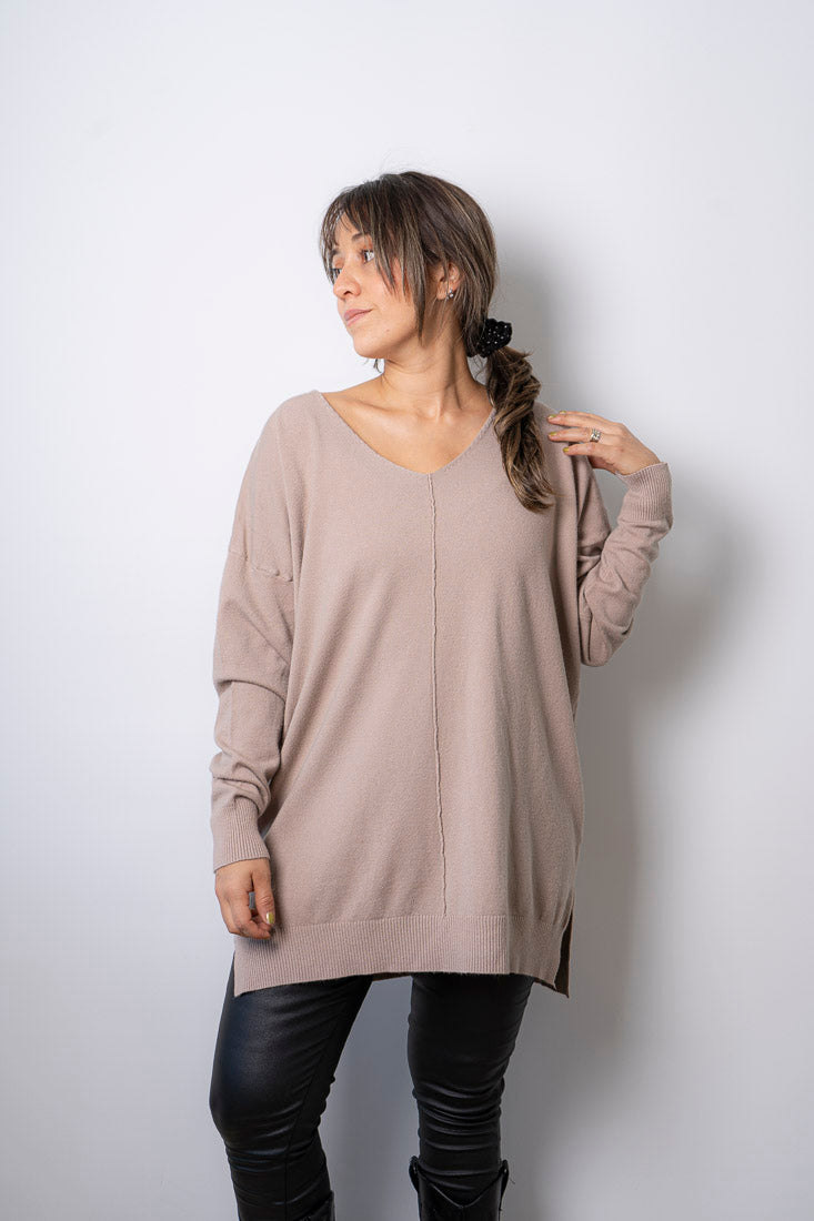 Sweater Laica - Beige claro