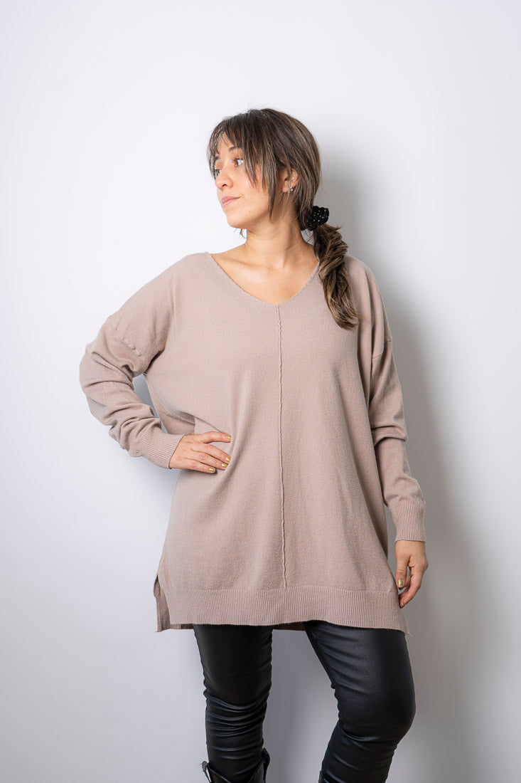 Sweater Laica - Beige claro