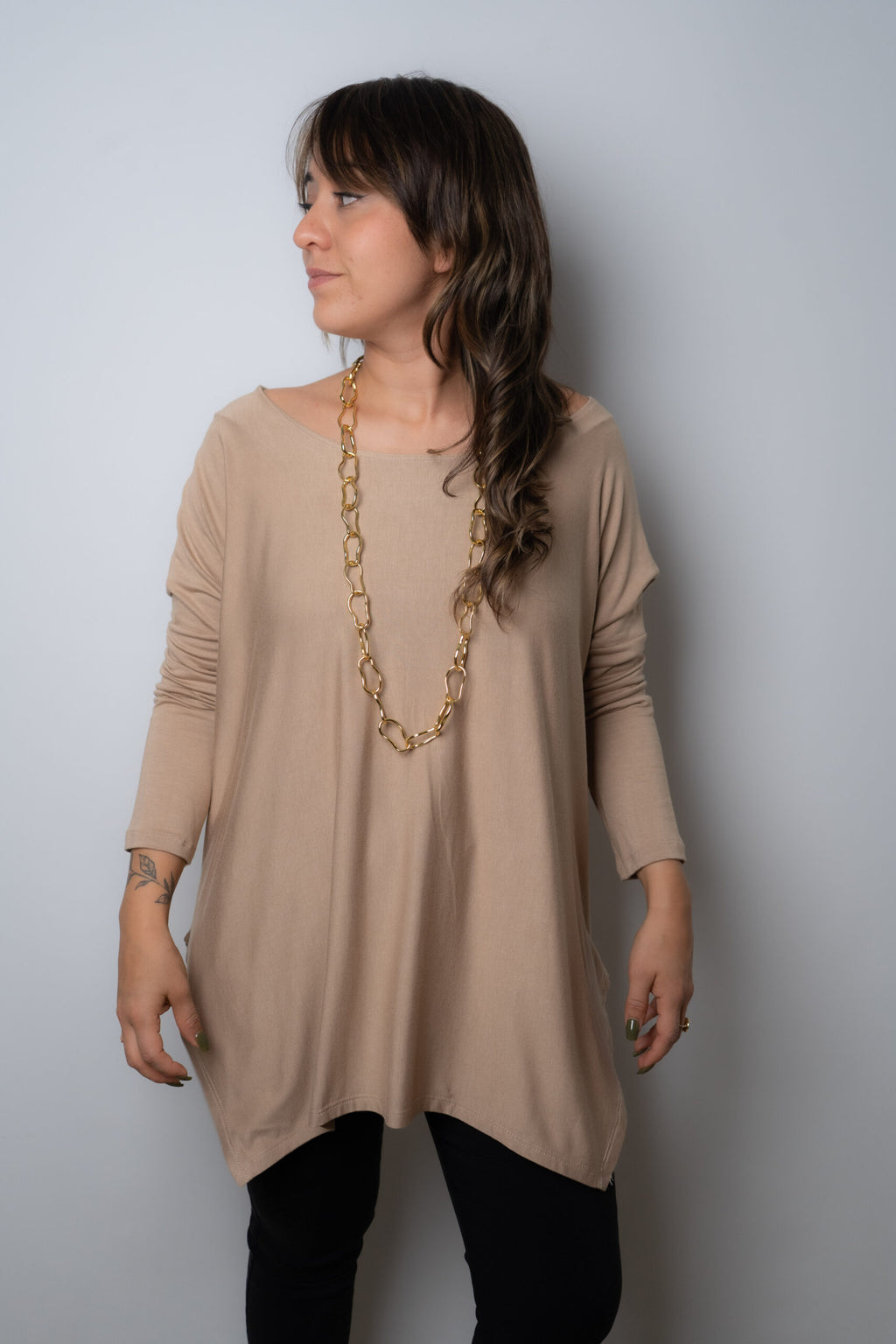 Polera Colomba -algodón - Arena