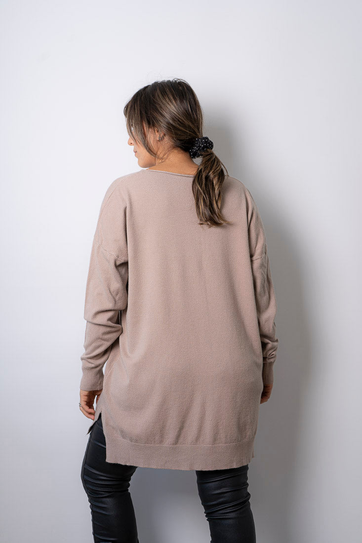 Sweater Laica - Beige claro