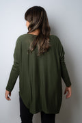 Polera Colomba -algodón - Verde militar