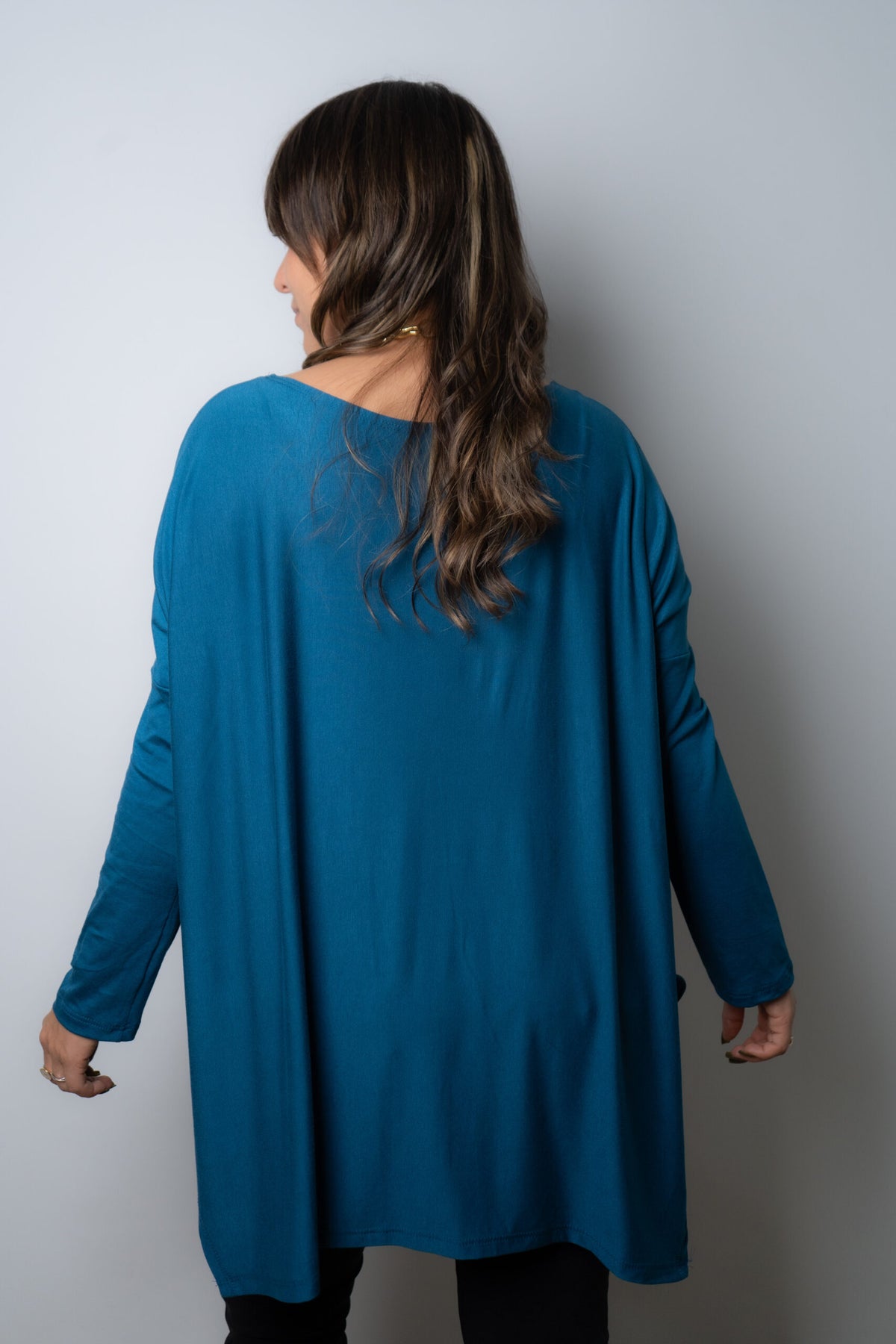 Polera Colomba -algodón - Azul petroleo
