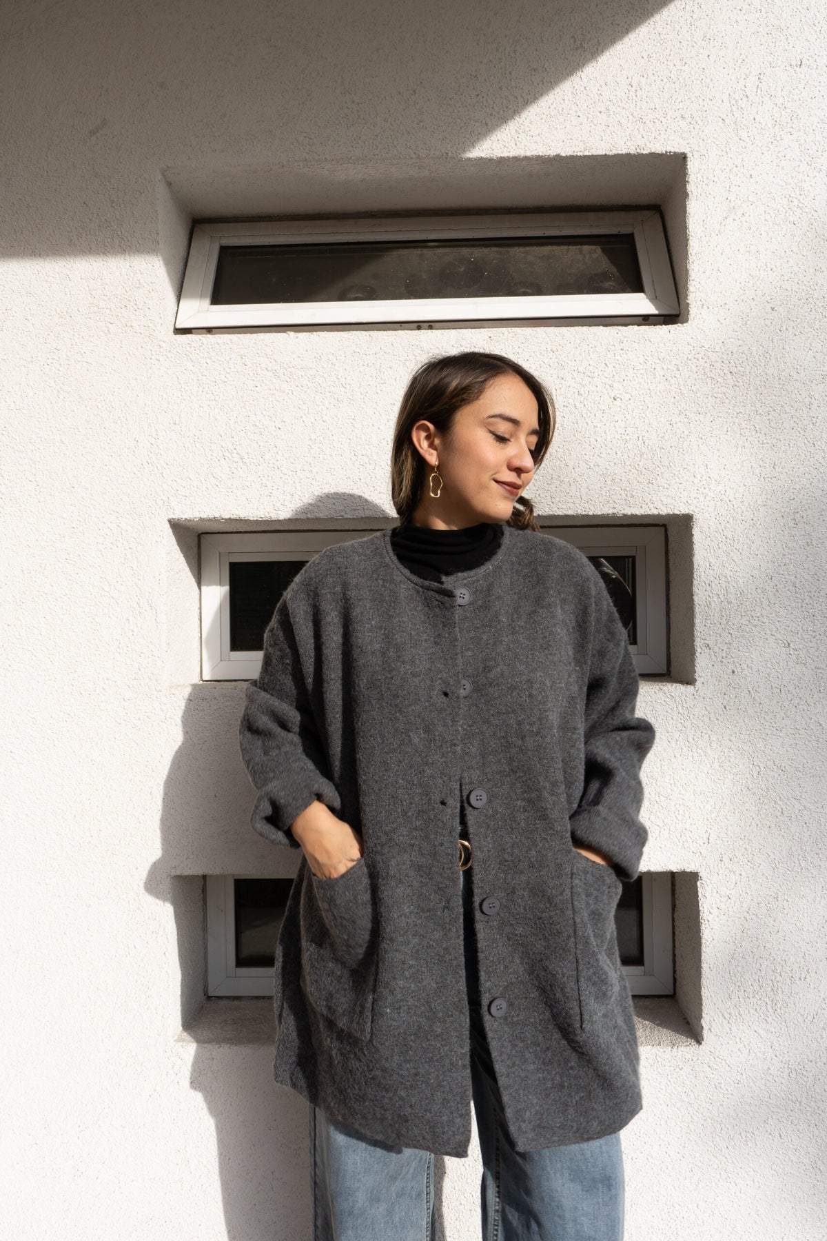 Chaqueton Lana Lili -  Gris marengo