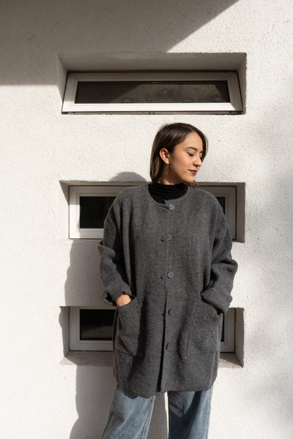 Chaqueton Lana Lili -  Gris marengo
