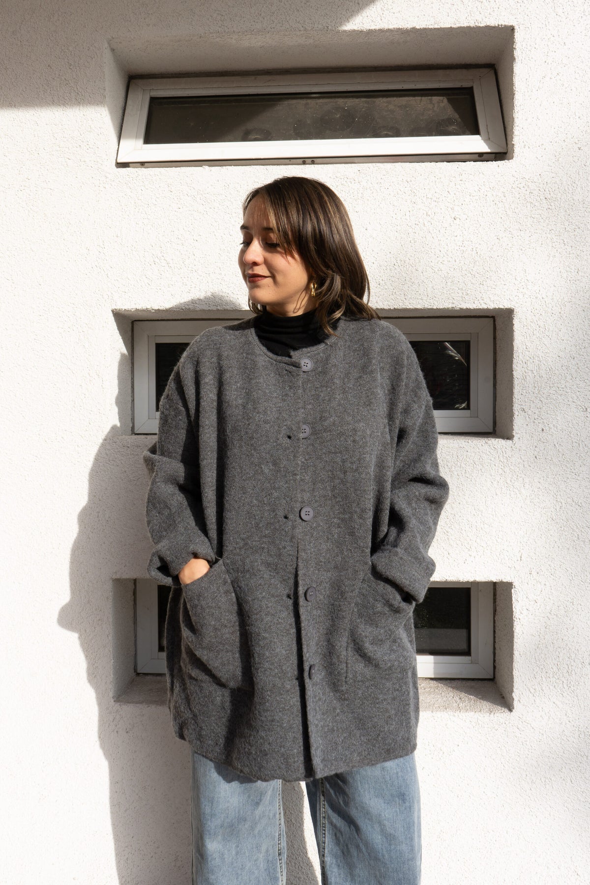 Chaqueton Lana Lili -  Gris marengo
