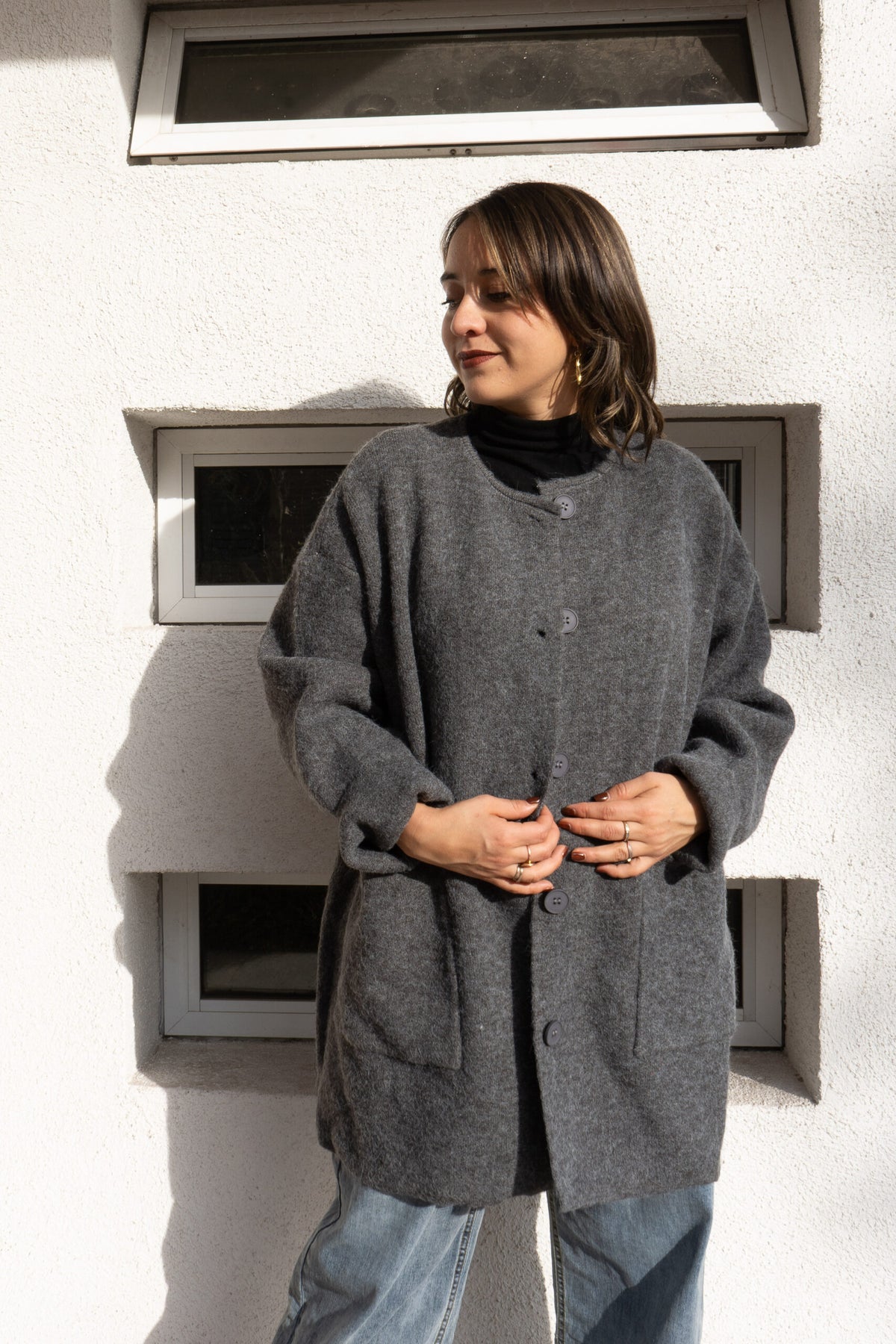 Chaqueton Lana Lili -  Gris marengo