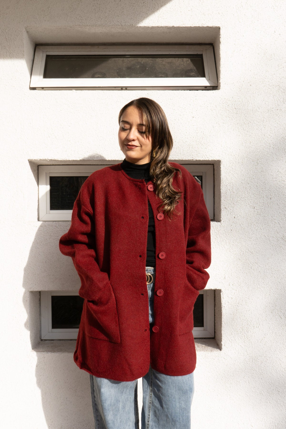 Chaqueton Lana Lili - Rojo italiano