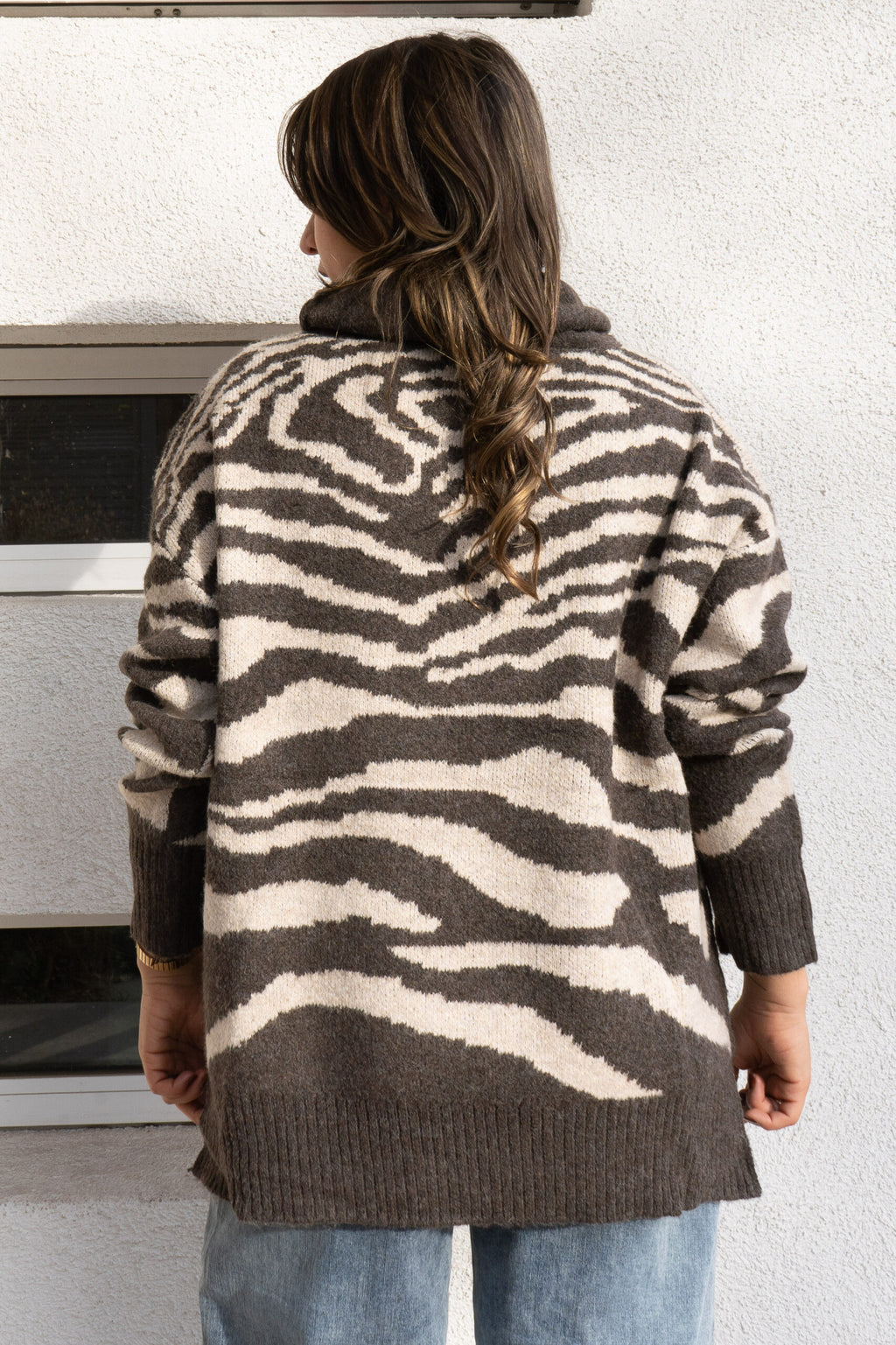 Sweater Animal Print Mila - Cafe