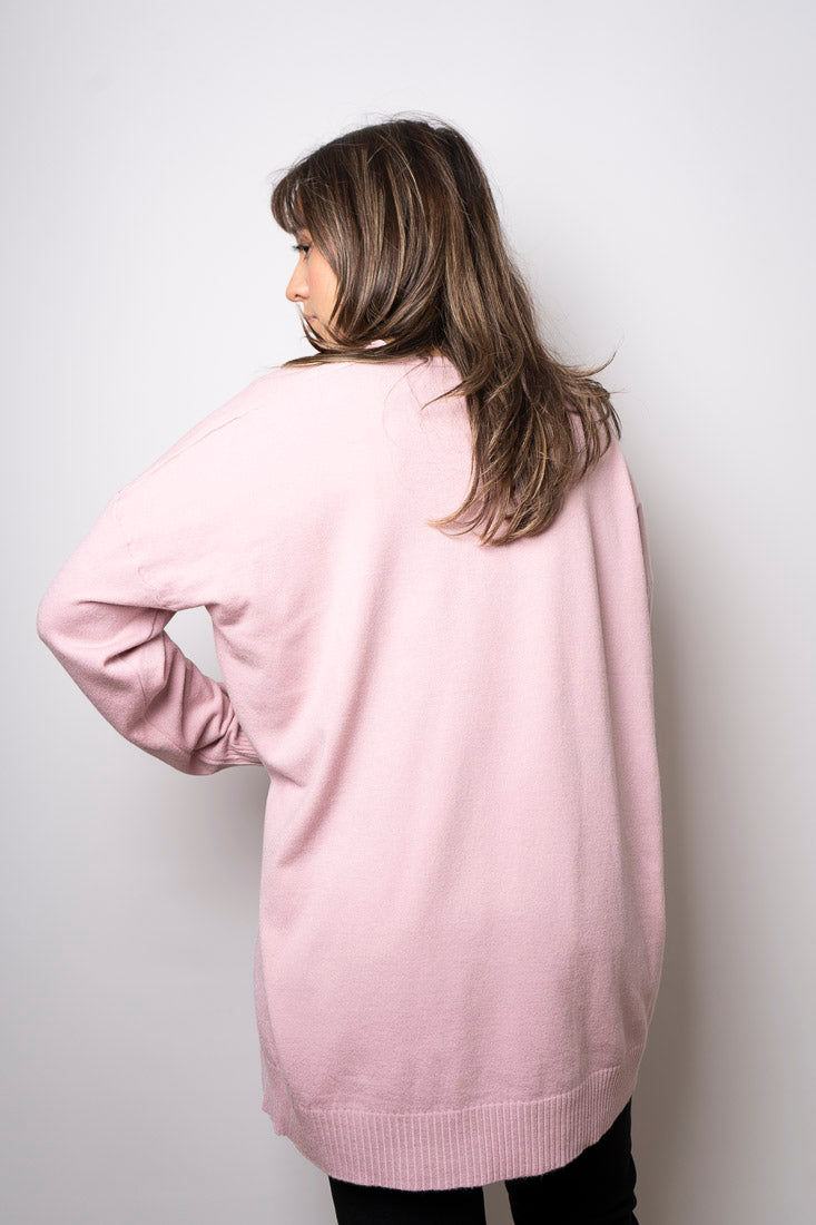 Sweater Estrella brillos - Rosado