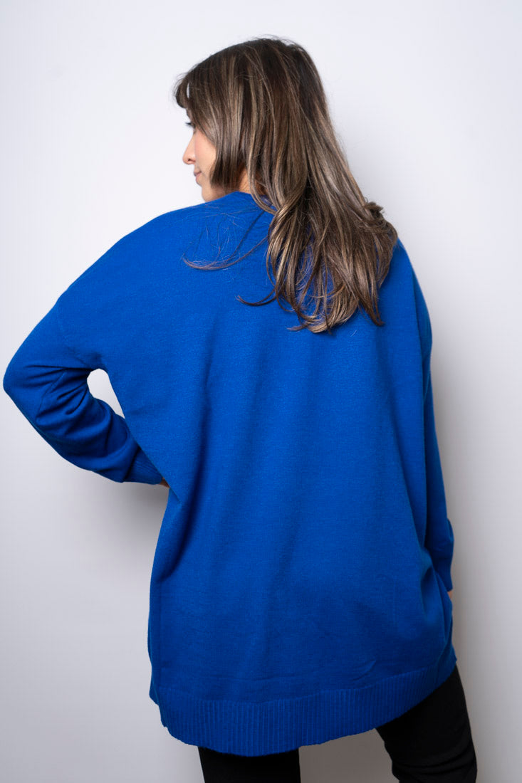 Sweater Estrella brillos - Azul