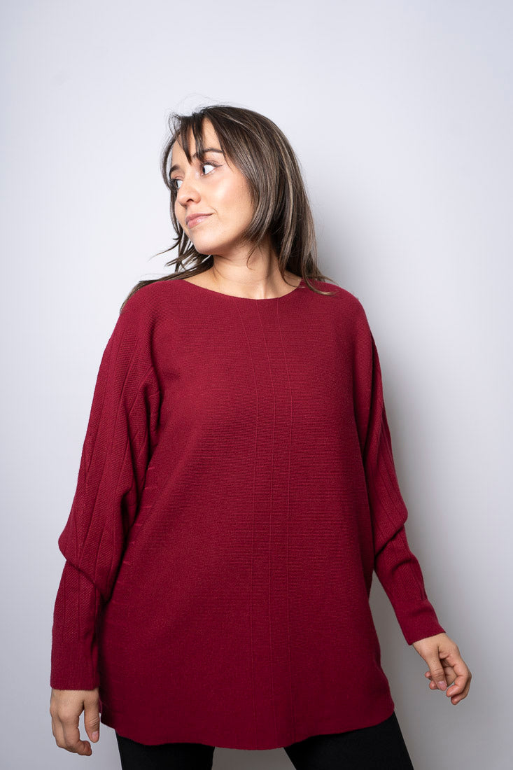 Sweater Violeta - Burdeo