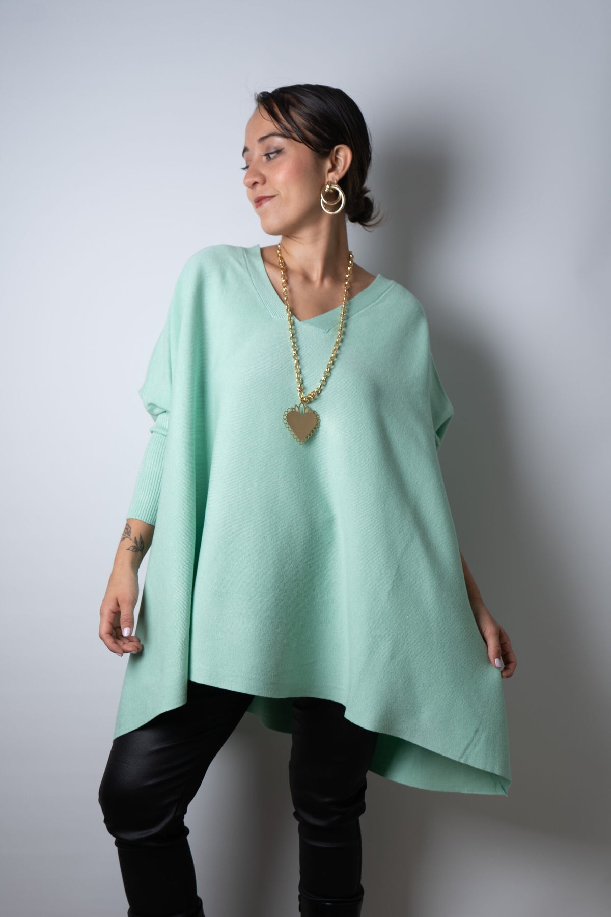 Sweater  Ema - Verde agua