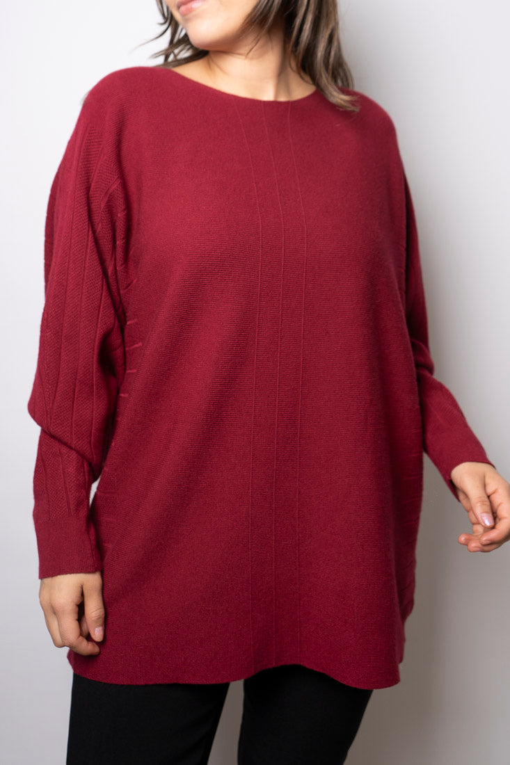 Sweater Violeta - Burdeo