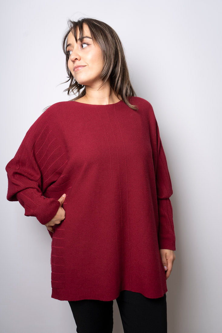 Sweater Violeta - Burdeo