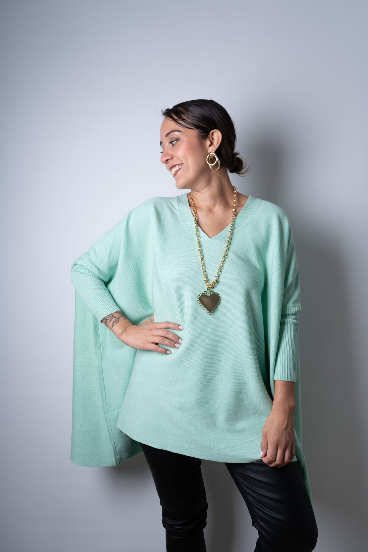 Sweater  Ema - Verde agua