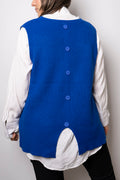 Sweater sin mangas Mika -  Azul