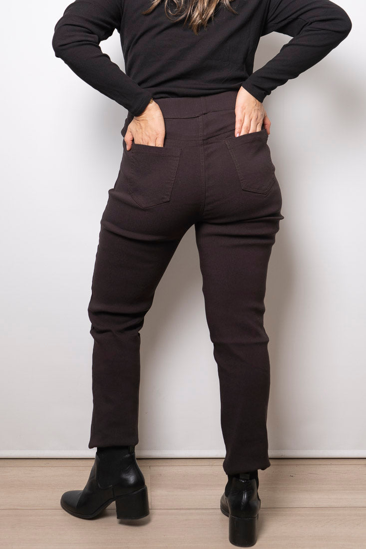 Pantalon Calza - Cafe oxidado