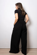Pantalón Palazzo Cotelé - Negro