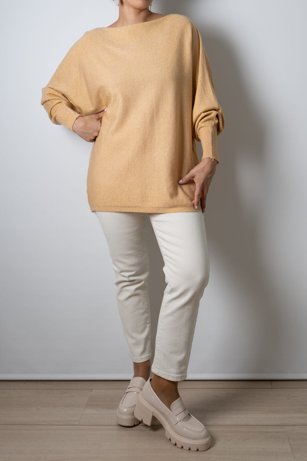 Sweater brillante Flora - Amarillo