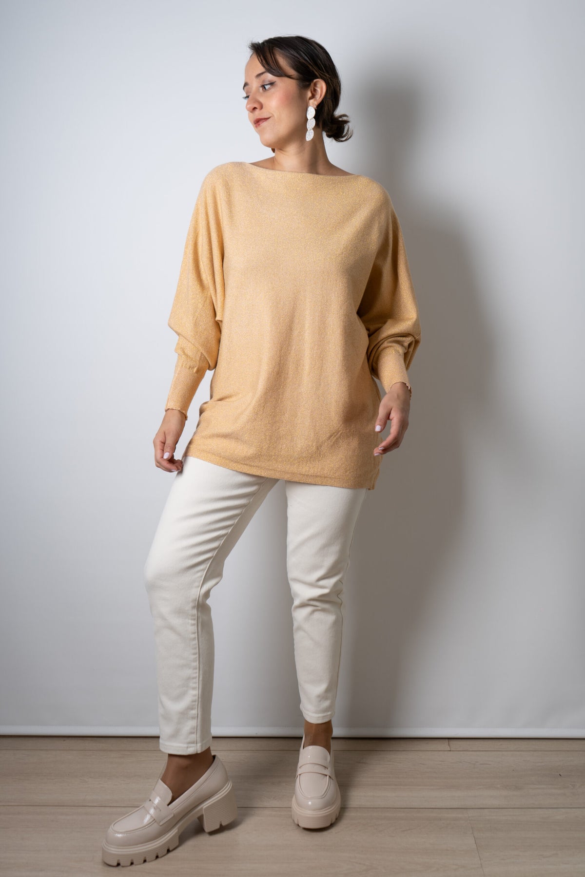 Sweater brillante Flora - Amarillo