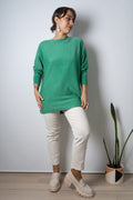 Sweater brillante Flora - Verde