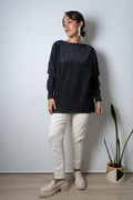 Sweater brillante Flora - Negro