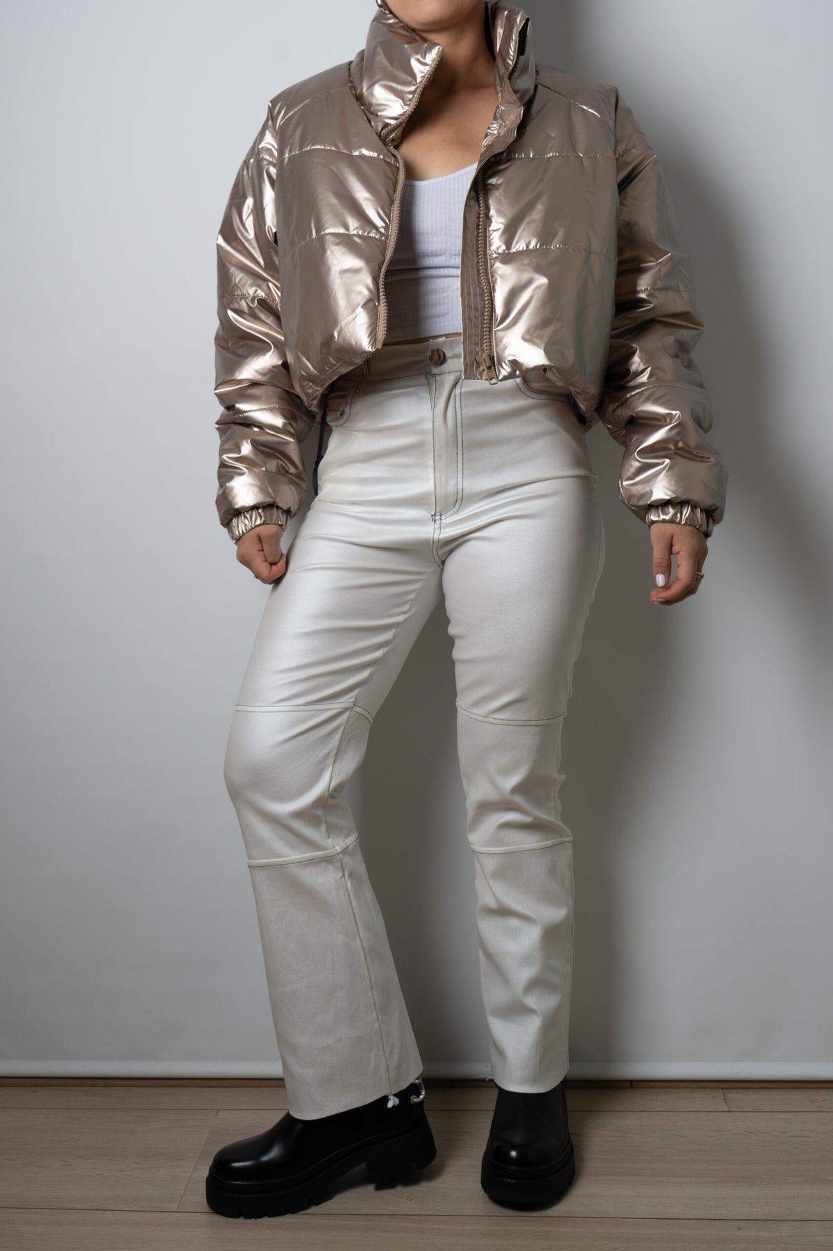 Chaqueta Puffa Metalizada - Gold