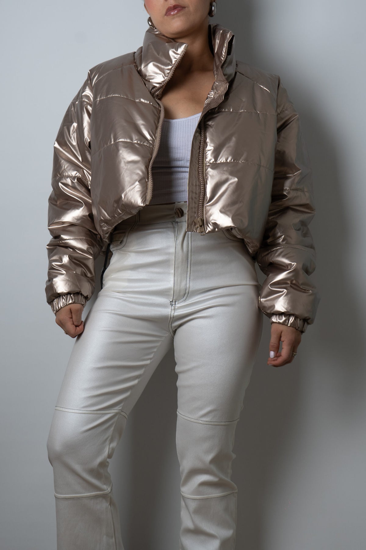 Chaqueta Puffa Metalizada - Gold