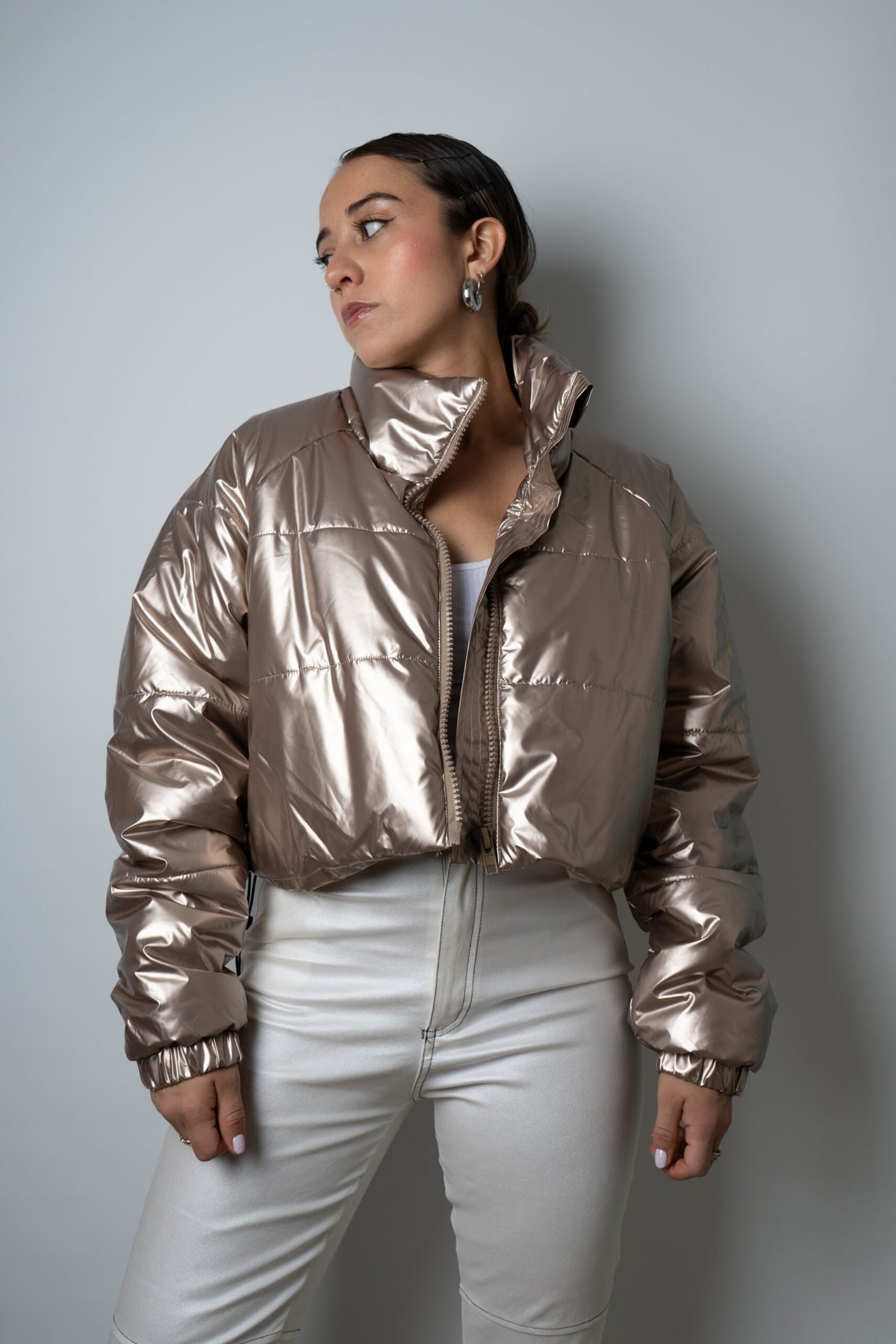Chaqueta Puffa Metalizada - Gold